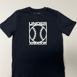 Under Armour Boys Heat Gear T Shirt Short Sleeve Black Youth XL